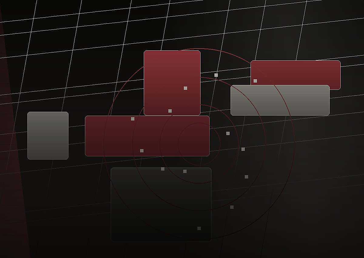 FPS position lines on a dark map